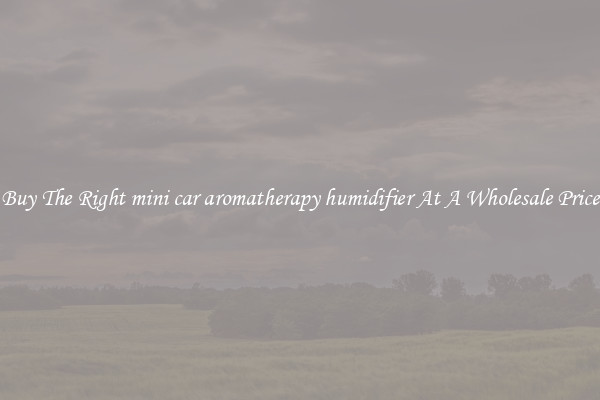 Buy The Right mini car aromatherapy humidifier At A Wholesale Price