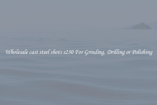 Wholesale cast steel shots s230 For Grinding, Drilling or Polishing
