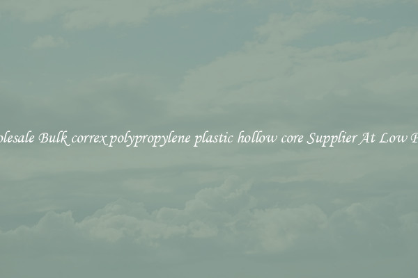 Wholesale Bulk correx polypropylene plastic hollow core Supplier At Low Prices