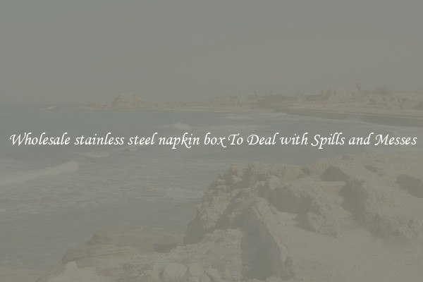 Wholesale stainless steel napkin box To Deal with Spills and Messes