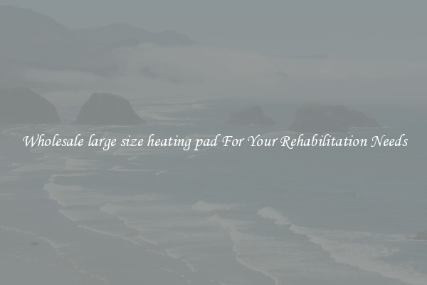 Wholesale large size heating pad For Your Rehabilitation Needs