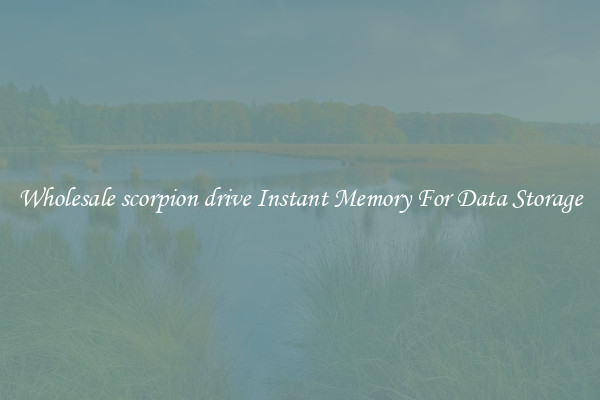 Wholesale scorpion drive Instant Memory For Data Storage